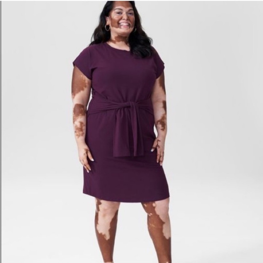 Universal Standard Misa Jersey Dress in Eggplant